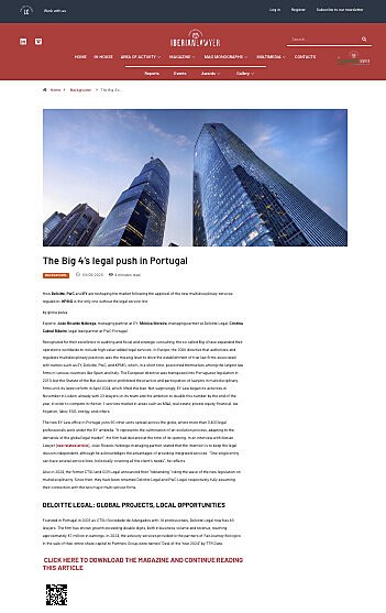 The Big 4s legal push in Portugal